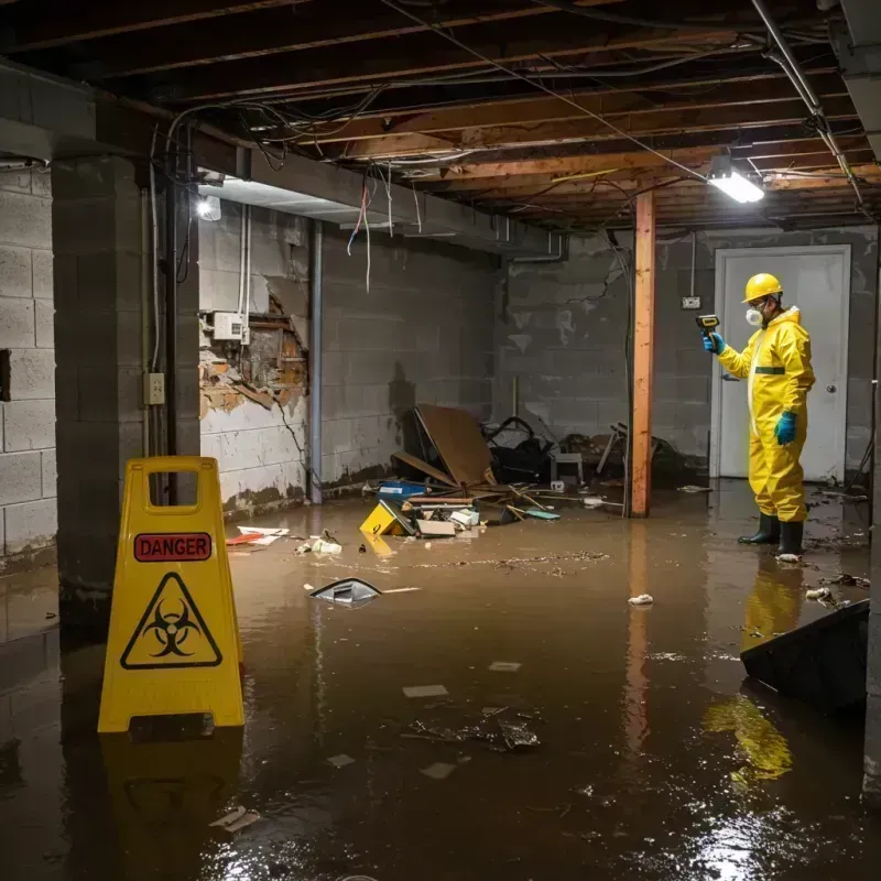 Flooded Basement Electrical Hazard in Kandiyohi County, MN Property